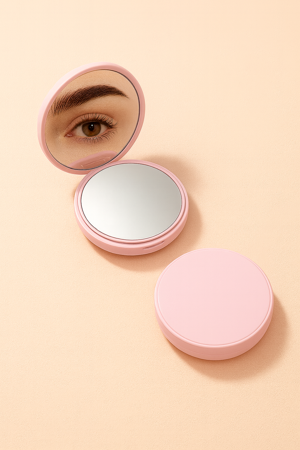 Mini miroir de maquillage LED portable