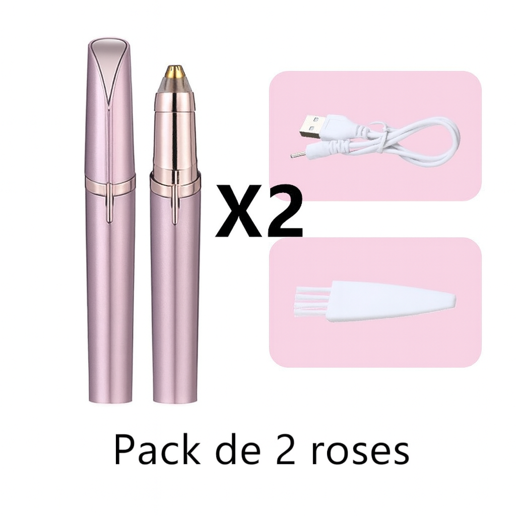 2 Rasoirs de sourcils USB